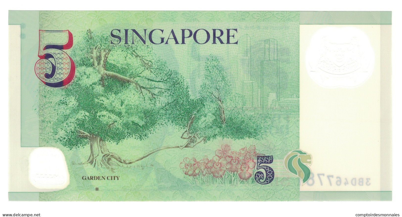 Billet, Singapour, 5 Dollars, 2005, KM:47, NEUF - Singapur