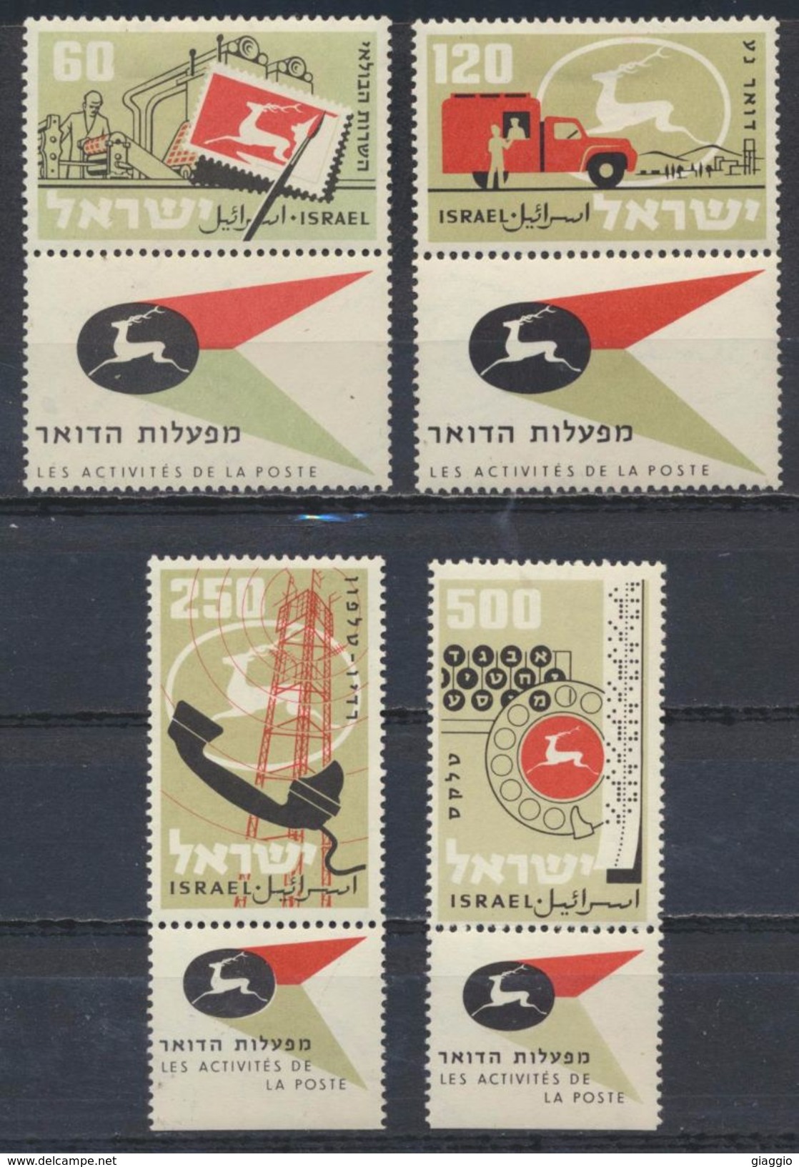 °°° ISRAEL - Y&T N°146/49 - 1959 MNH °°° - Nuevos (sin Tab)