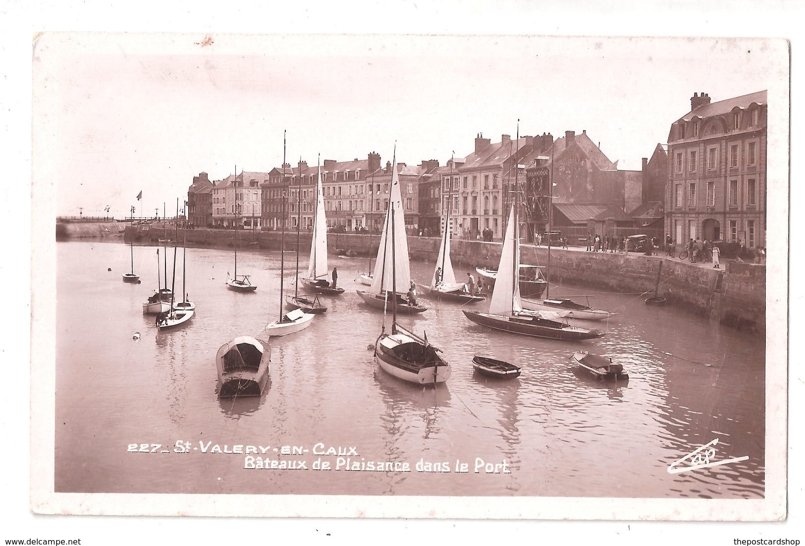 CPA 76 ST VALERY EN CAUX BATEAUX DE PLAISANCE DANS LE PORT Achat Immédiat - Saint Valery En Caux