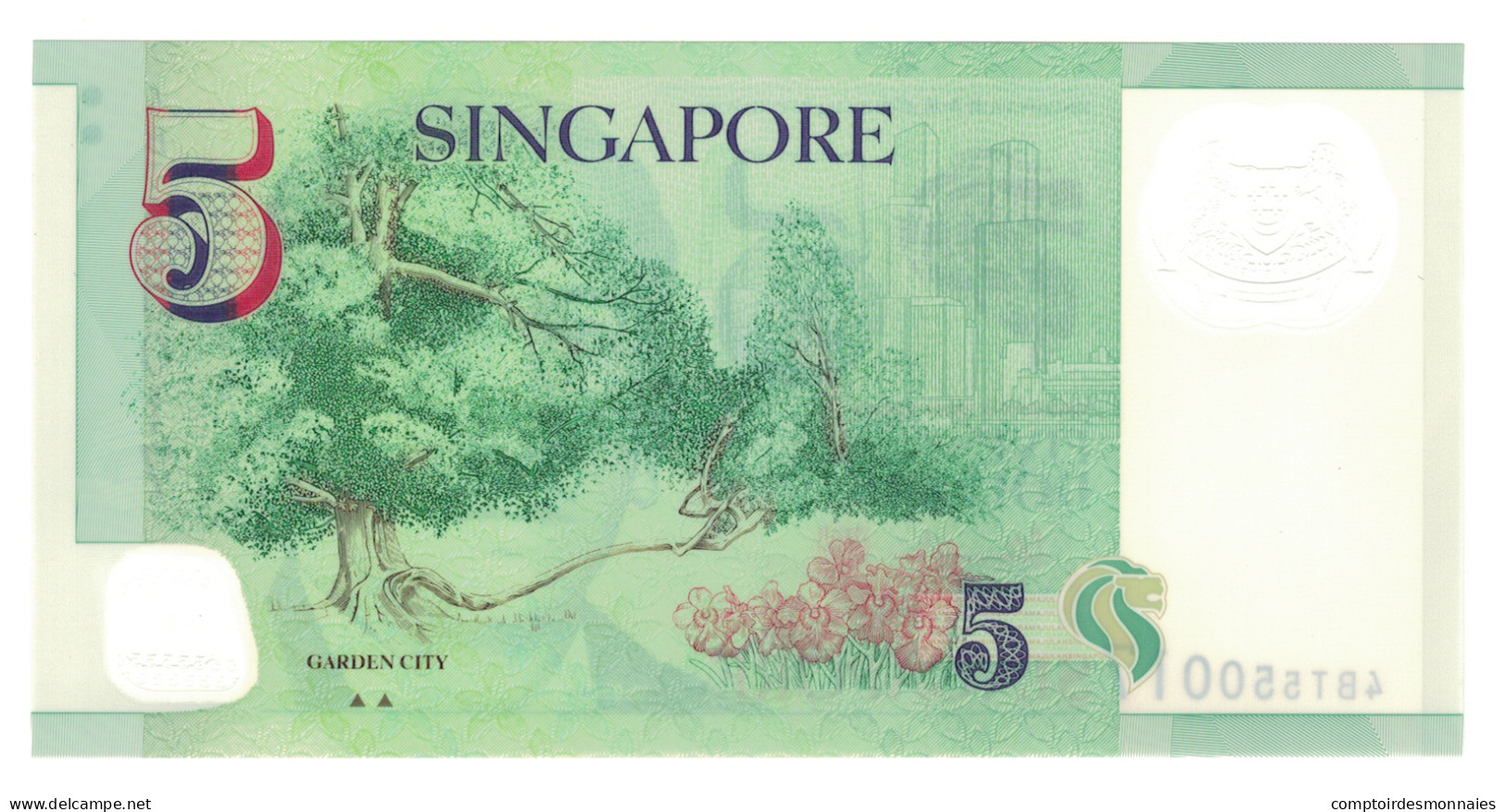 Billet, Singapour, 5 Dollars, 2005, KM:47, NEUF - Singapur