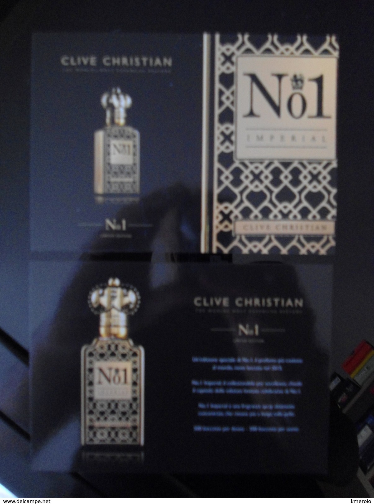 RARE Clive Christian Parfum Carte IMPERIAL N.° 1 Size Carte Postale - Modern (from 1961)