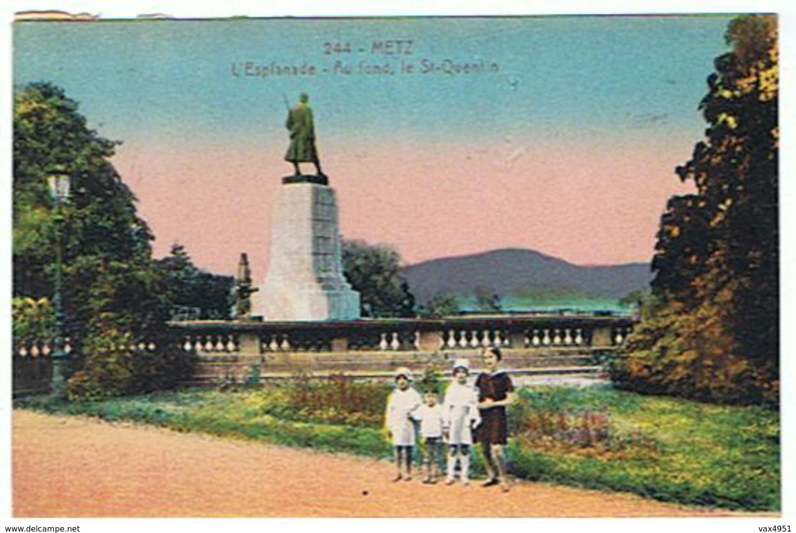 METZ  L ESPLANADE AU FOND LE ST QUENTIN   *****   RARE    A   SAISIR **** - Metz