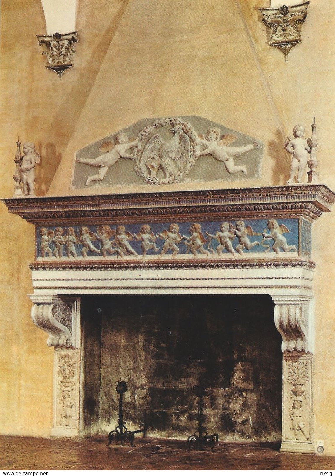 Urbino - Palazzo Ducale.  Fireplace - Camino Degli Angeli   Italy   # 06531 - Urbino