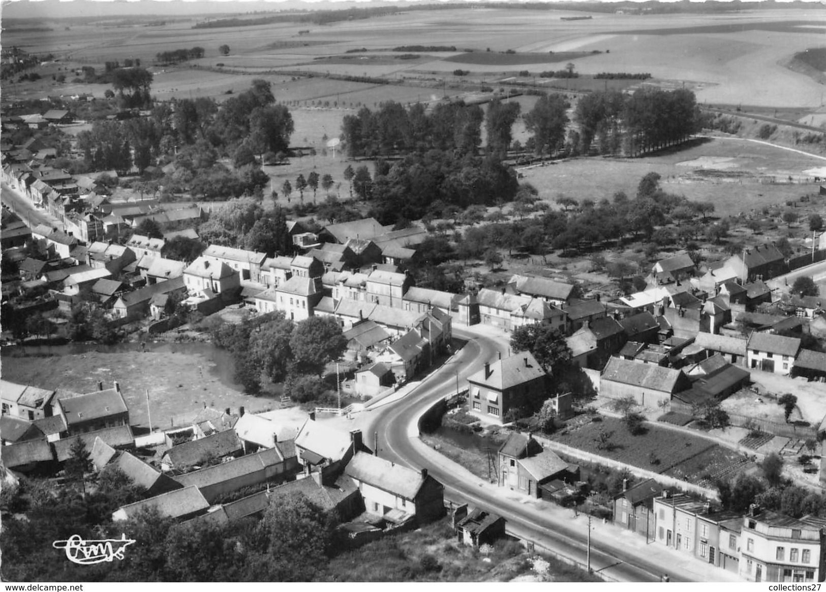 80-PONT-DE-METZ- ROUTE DE ROUEN, VUE AERIENNE - Autres & Non Classés