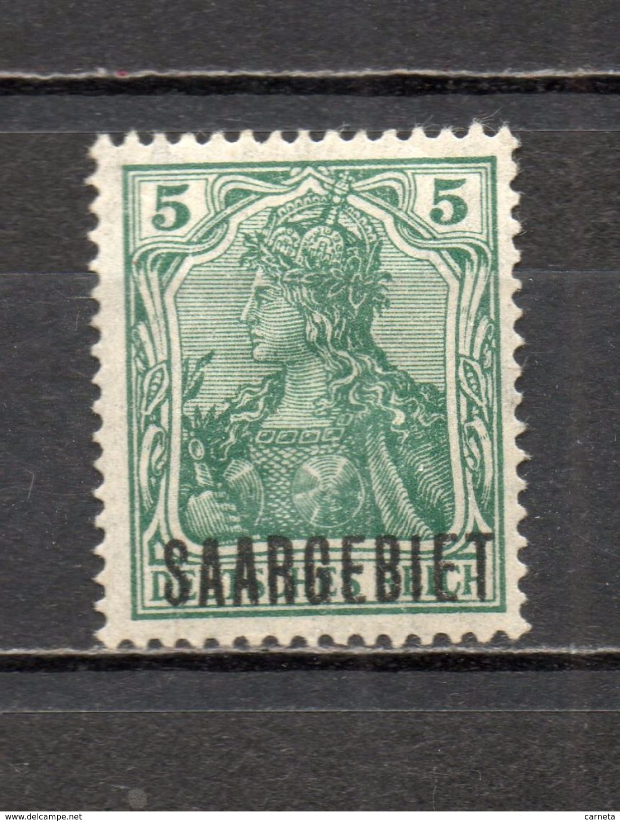 SARRE N° 32  NEUF AVEC CHARNIERE COTE 0.55&euro;  GERMANIA SURCHARGE SAARGEBIET - Neufs