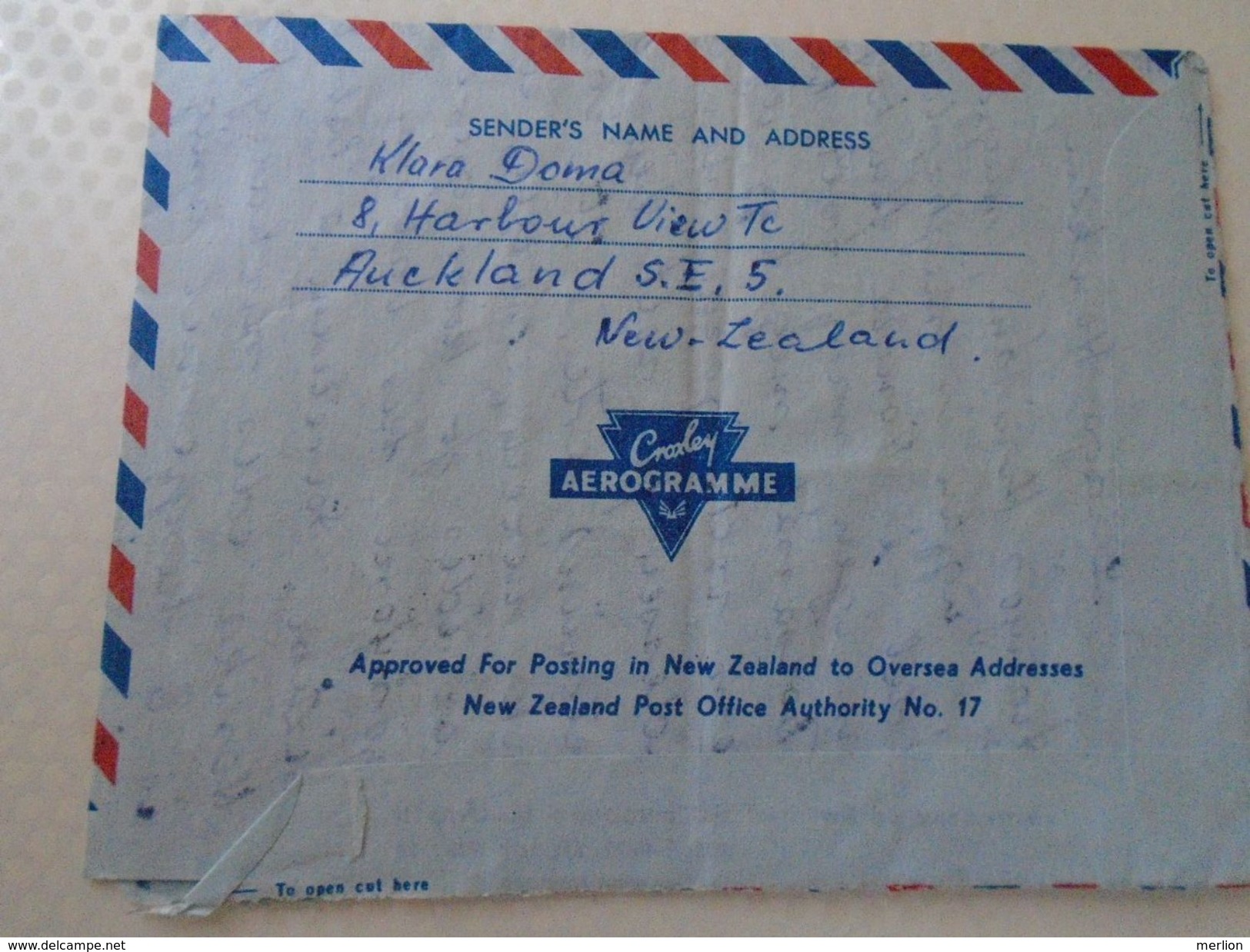 AD00002.04  New Zealand Cover - Air Mail 1965   To Hungary - Luftpost
