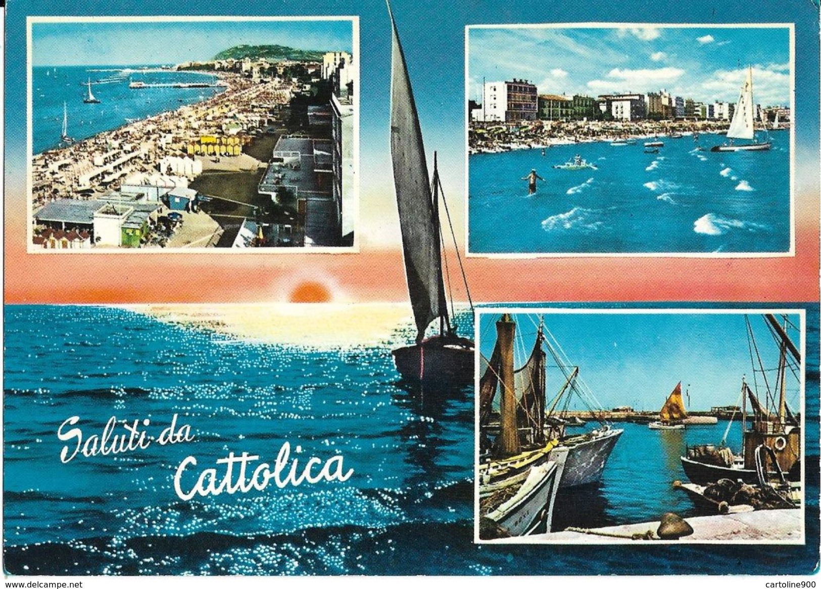 Emilia Romagna-rimini-cattolica Saluti Da Cattolica Vedute New - Autres & Non Classés