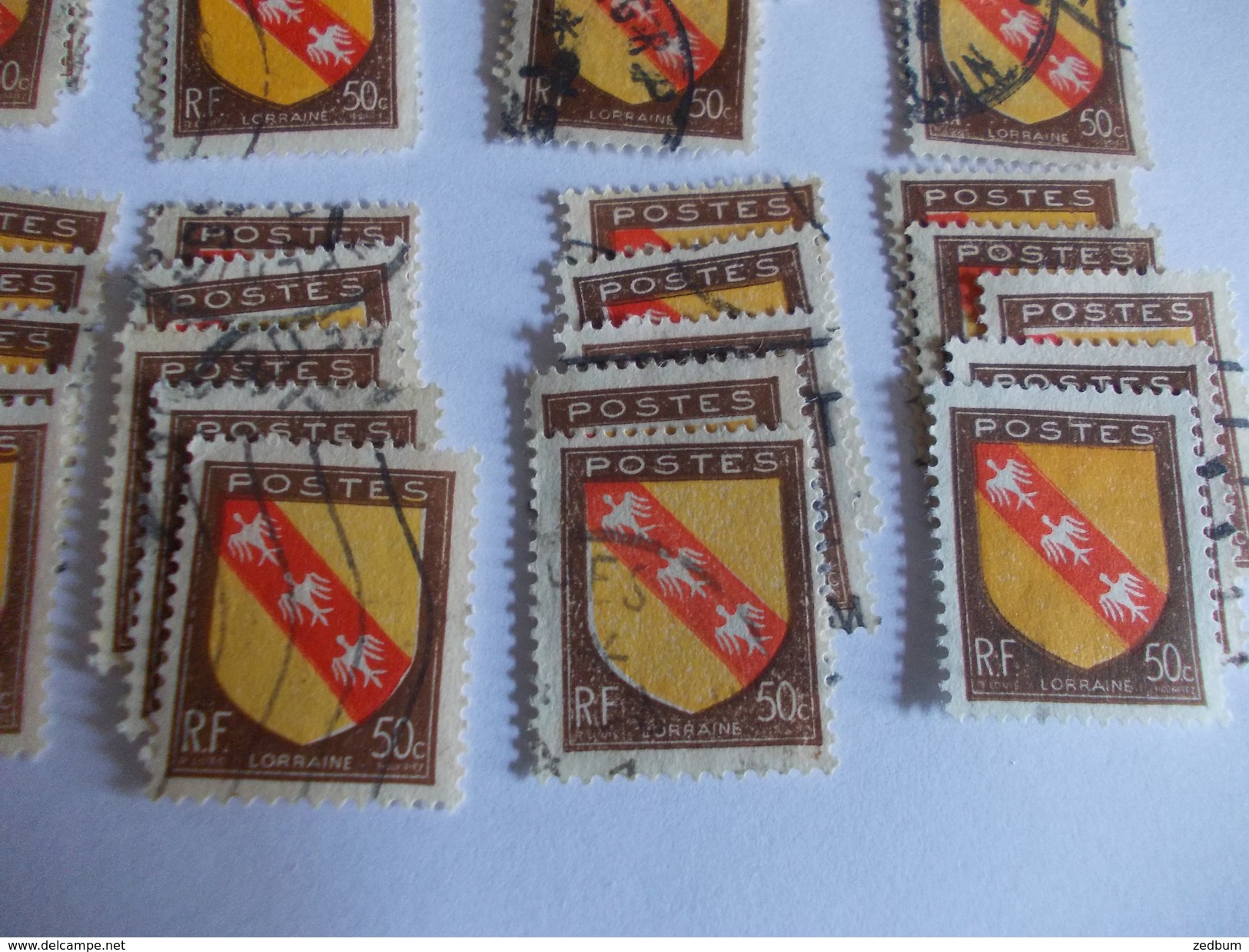 TIMBRE France Armoiries de Province Lorraine valeur 14.70 &euro;