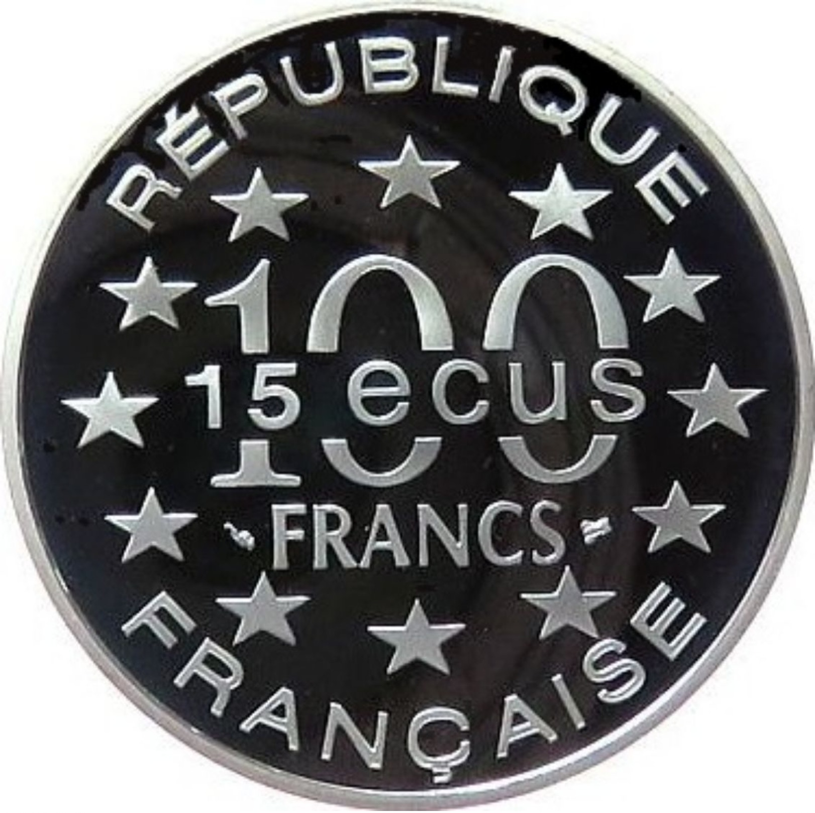 France, 100 Francs / 15 Ecus 1993 - Argent /silver Proof - Autres & Non Classés