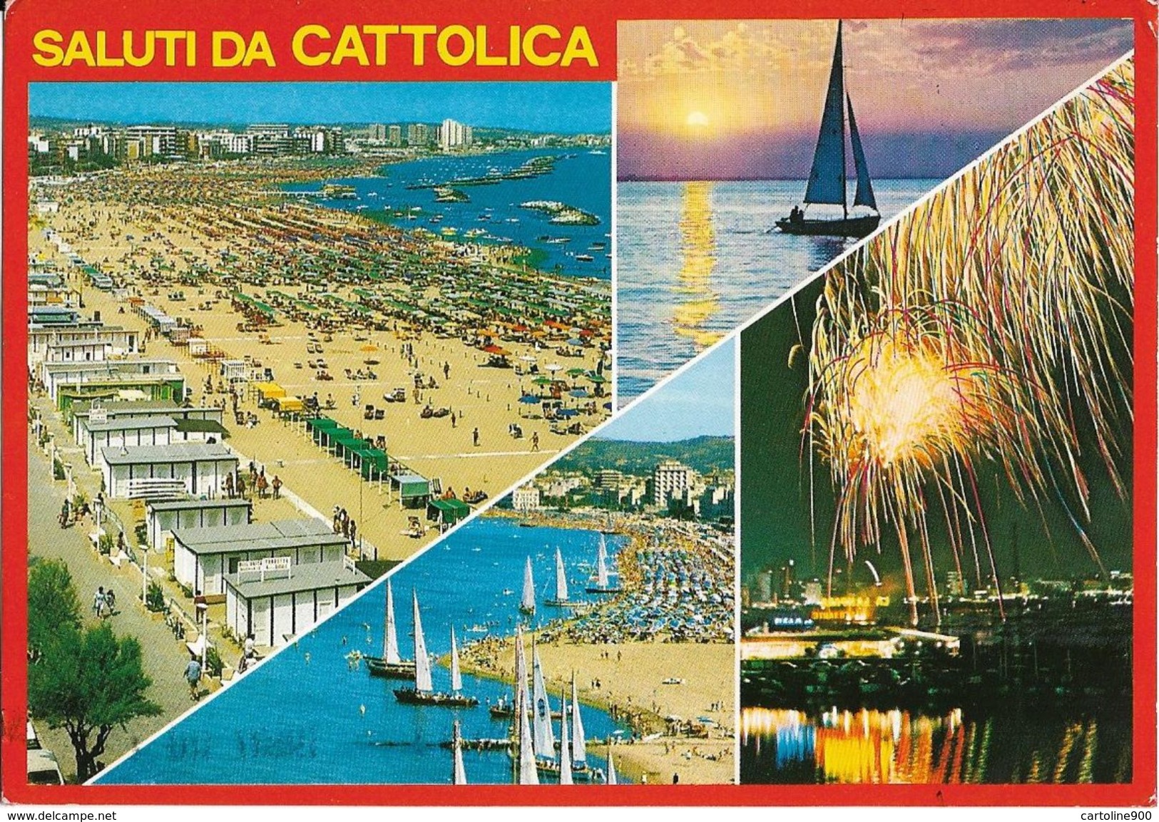 Emilia Romagna-rimini-saluti Da Cattolica Vedute Cattolica New - Autres & Non Classés