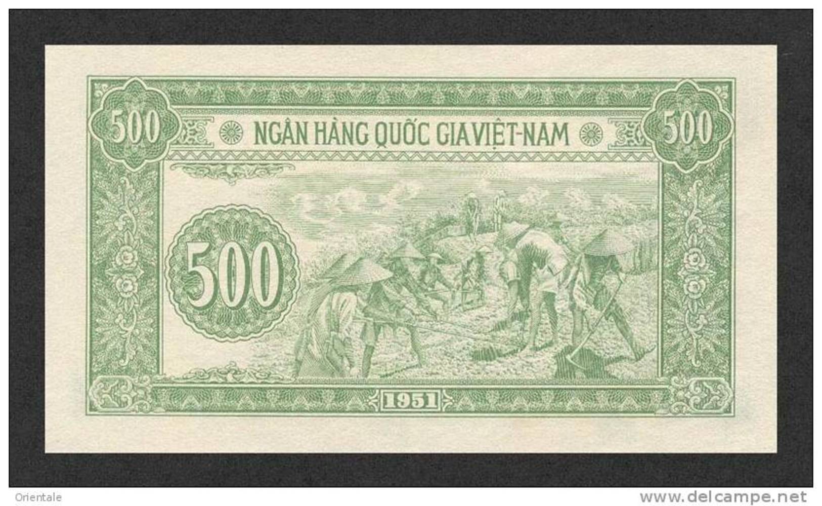 VIETNAM  P. 64a 500 D 1951 UNC - Vietnam