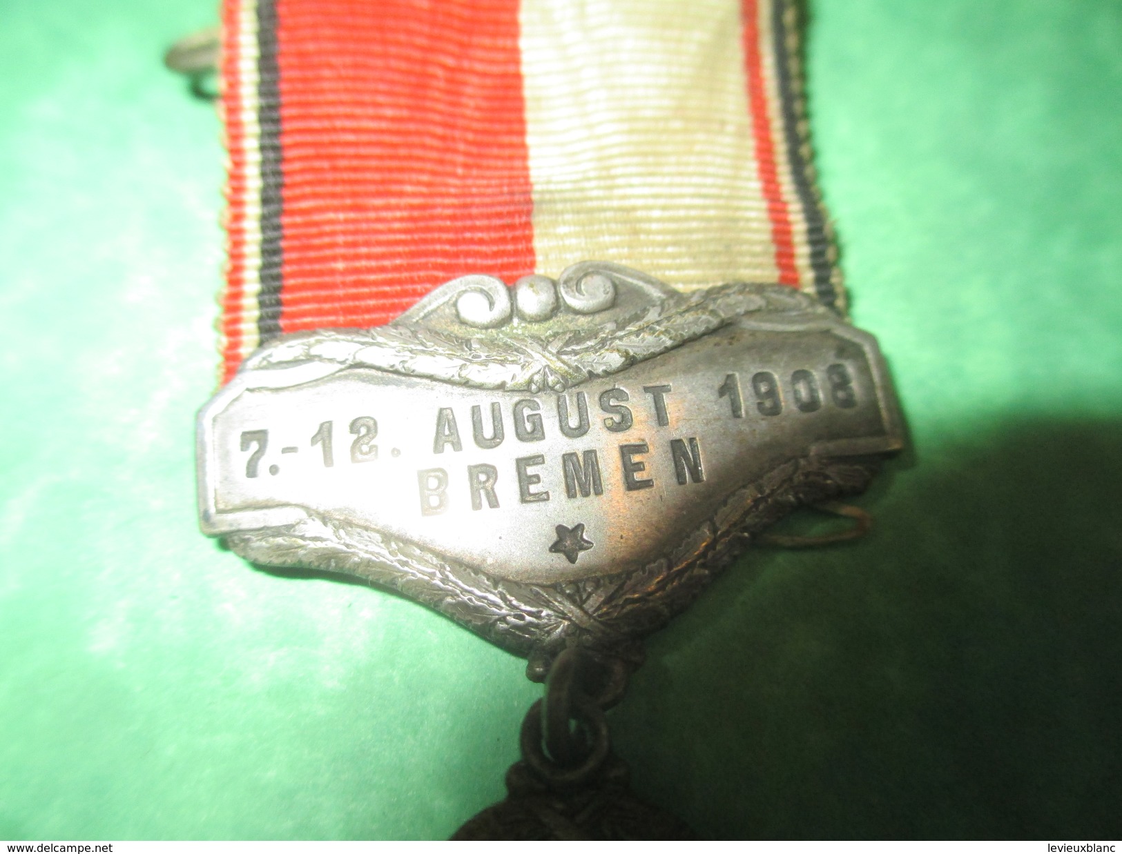 Médaille Pendante à épingle/Sports/Fédération Cycliste Allemande/ BREME//1908          SPO160 - Radsport