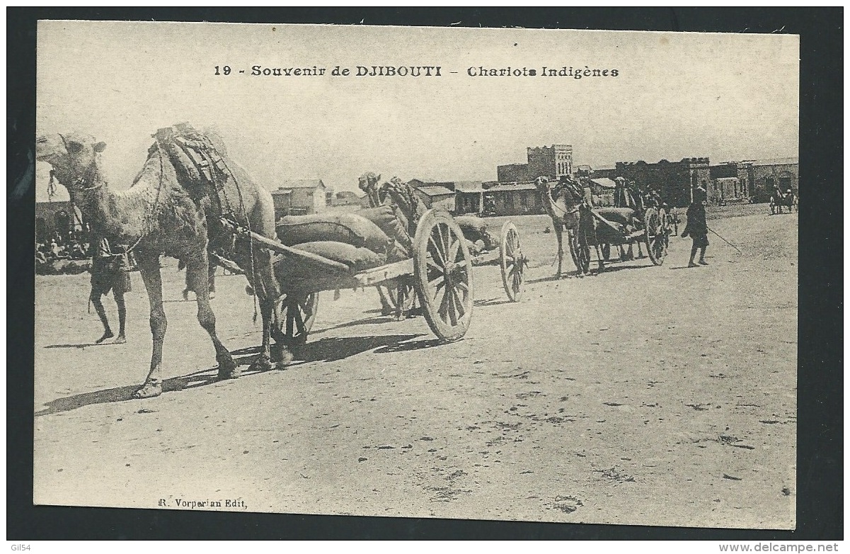 Souvenirs De Djibouti - Chariot Indigènes   - Odf71 - Djibouti