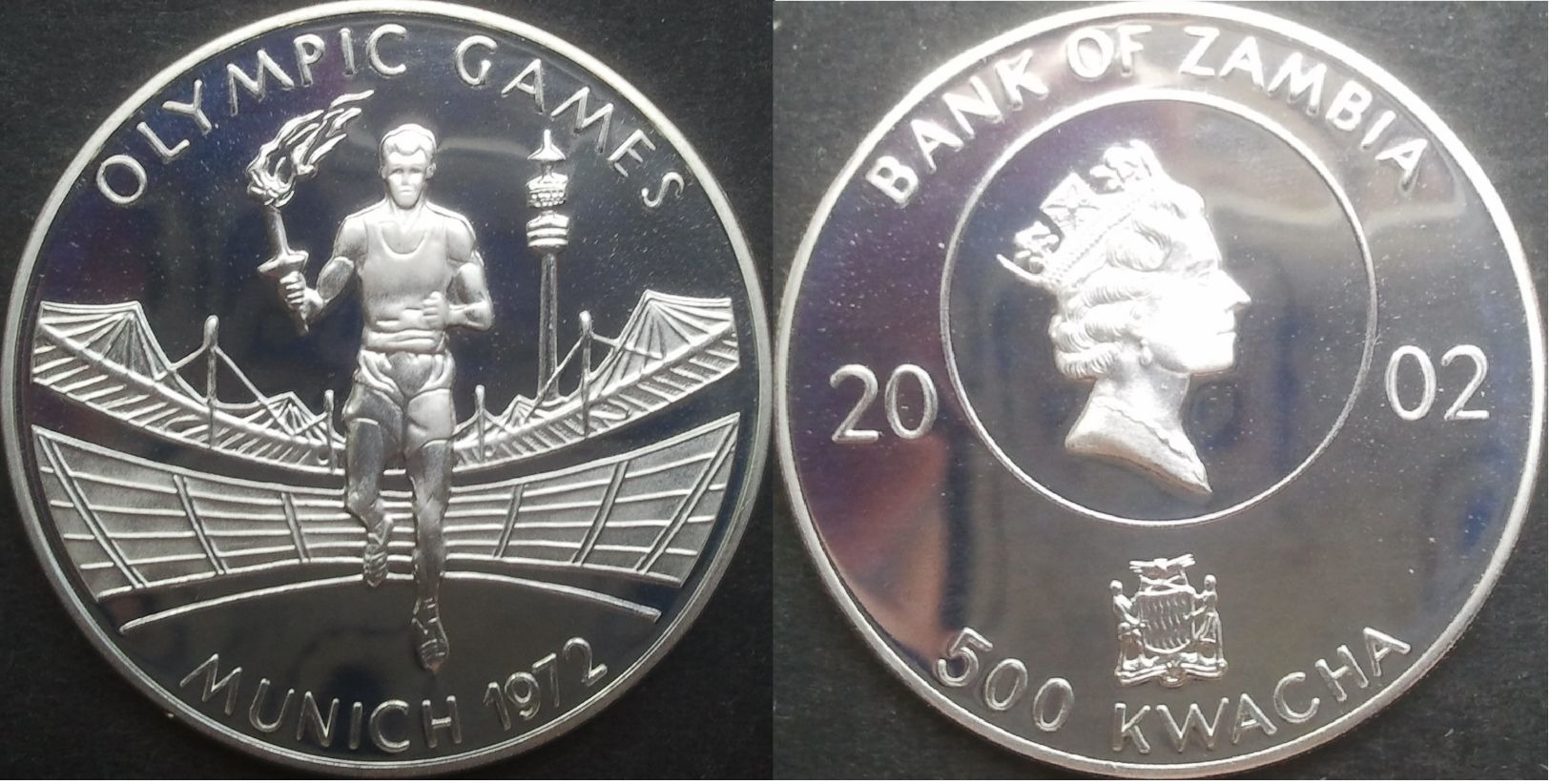 Zambie, 500 Kwacha 2002 - Argent Pur / Pure Silver Proof - Zambia
