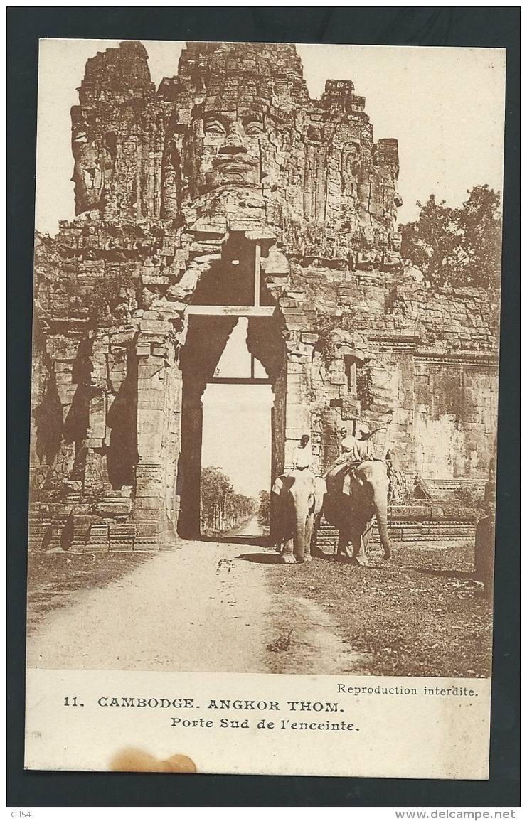 Cambodge - Angkor Thom , Porte Sud De L'enceinte       Odf112 - Cambodge