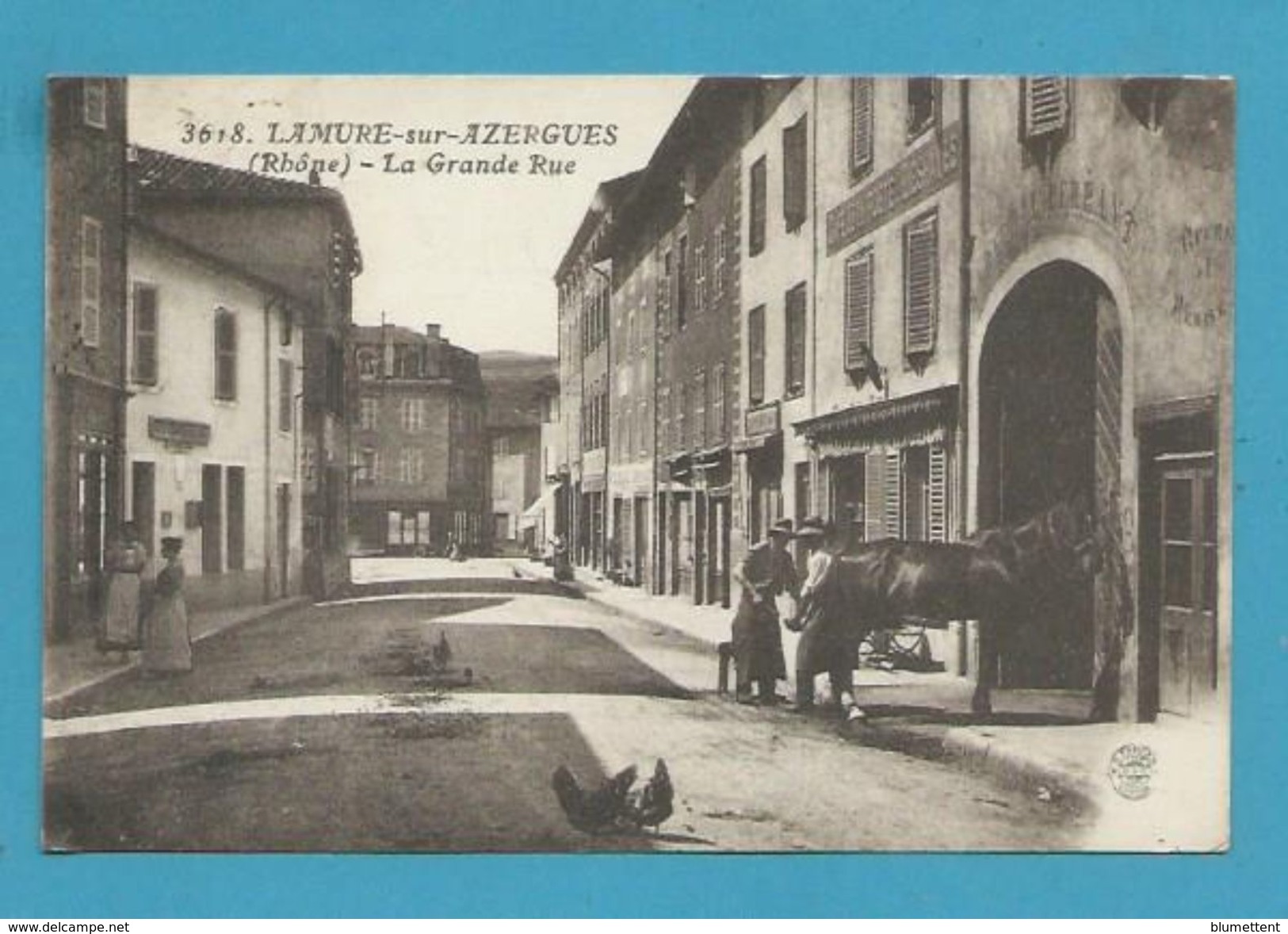 CPA 3618 - Maréchal Ferrand - La Grande Rue LAMURE-SUR-AZERGUES 69 - Lamure Sur Azergues