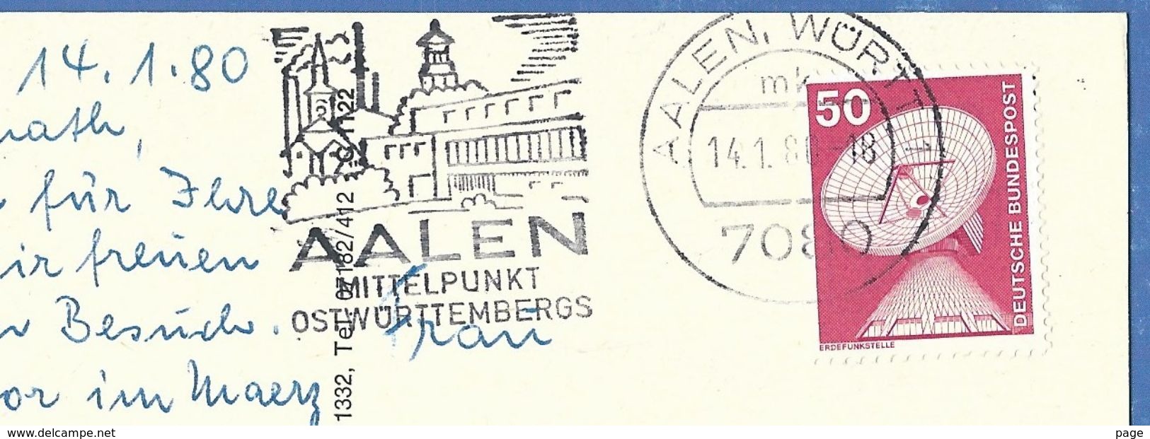 Aalen,Mehrbildkarte,1980,Grauleshof,Ingenieurschule,Heilig-Kreuz-Kirche,Hakllenbad,Mahnmal, - Aalen