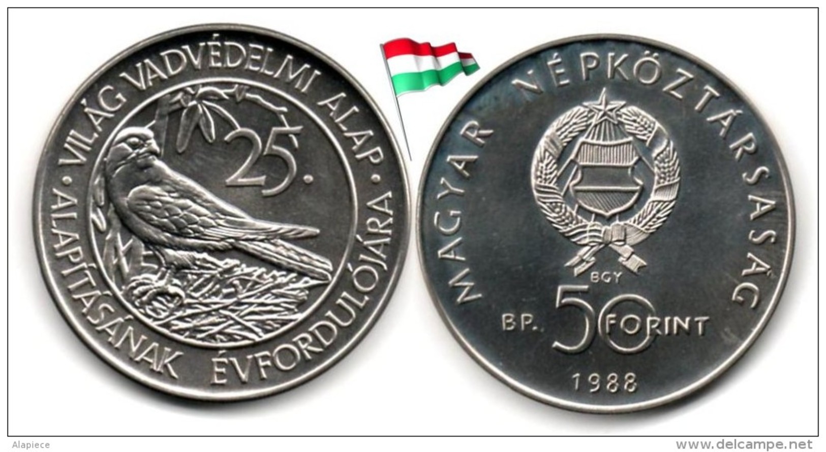 Hongrie - 50 Forint 1988 (UNC) - Hongrie