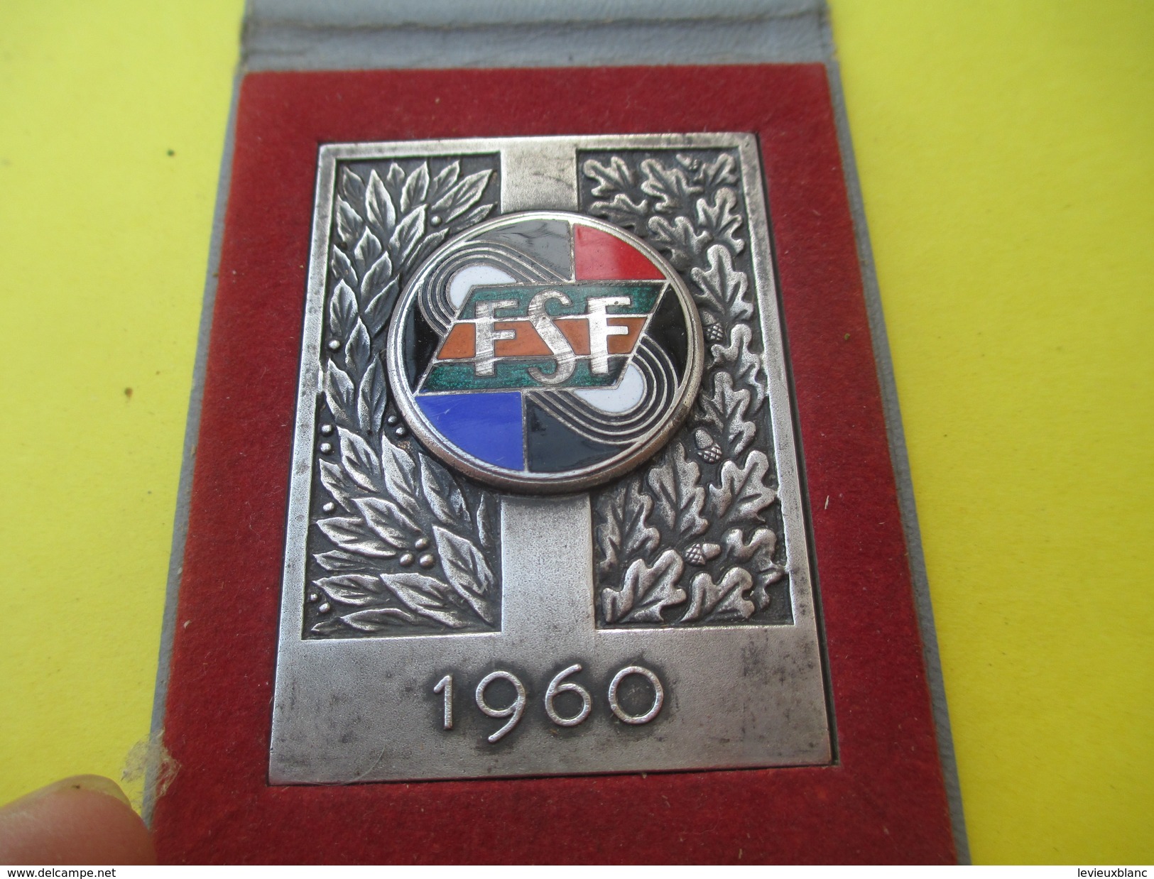 Plaquette/Sports/FSF/Fédération Sportive De France/ Avec étui / 1960           SPO162 - Other & Unclassified