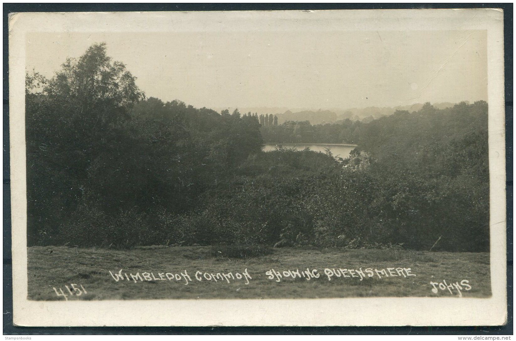 1922 Wimbledon Common  Showing Queensmere RP Johns Postcard. - Surrey