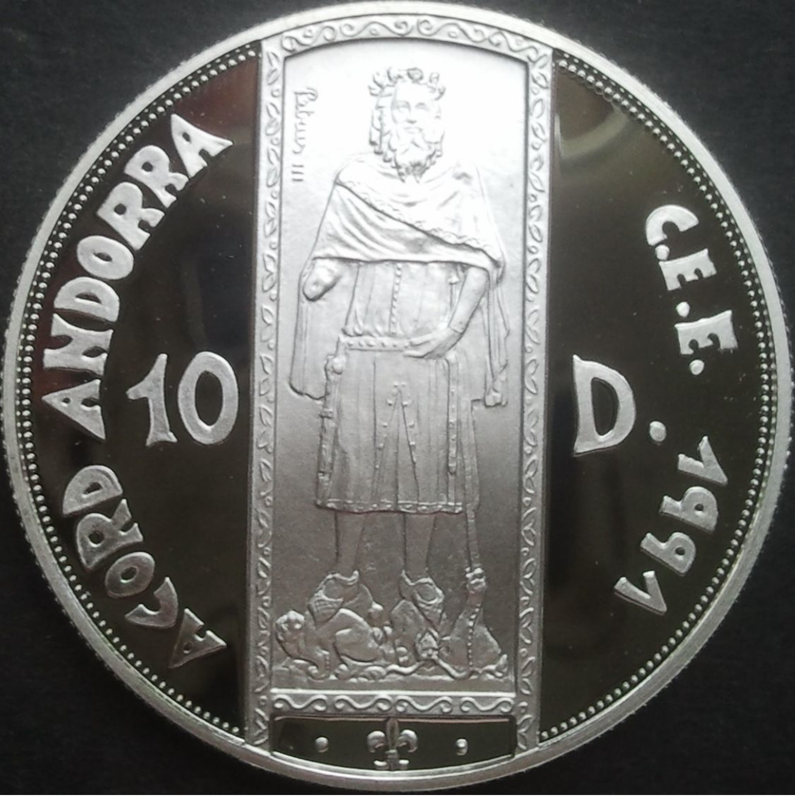 Andorre, 10 Diners 1994 - Argent / Silver Proof - Andorra