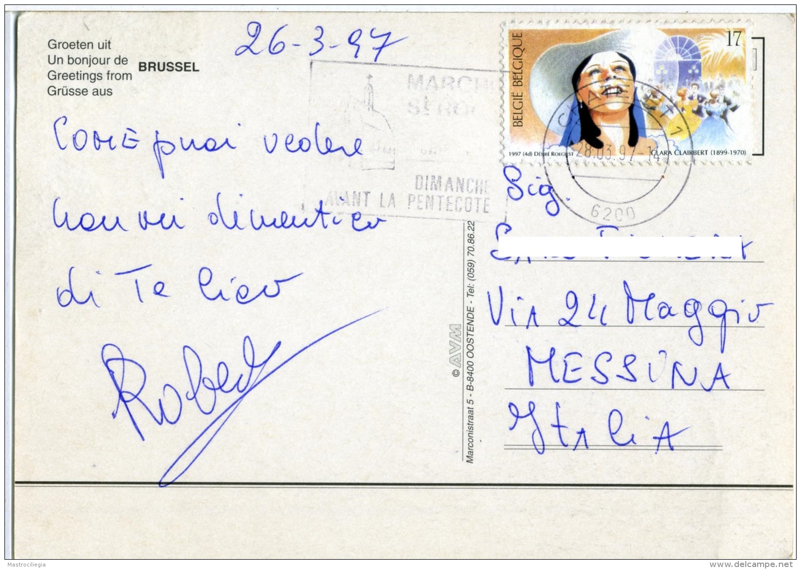 BELGIQUE BELGIE   Clara Clairbert - Storia Postale