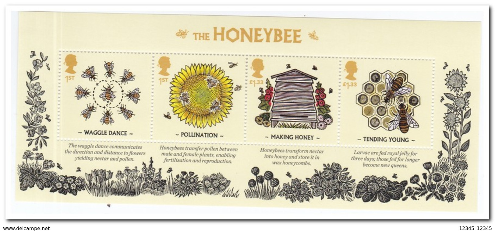 Engeland 2015, Postfris MNH, Honeybees - Nuovi