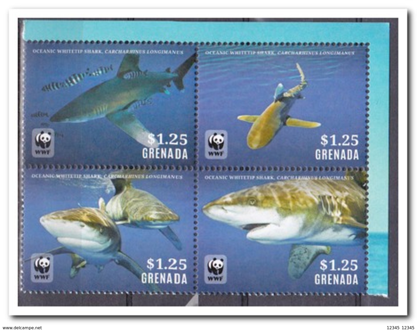 Grenada 2014, Postfris MNH, WWF, Fish - Grenada (1974-...)