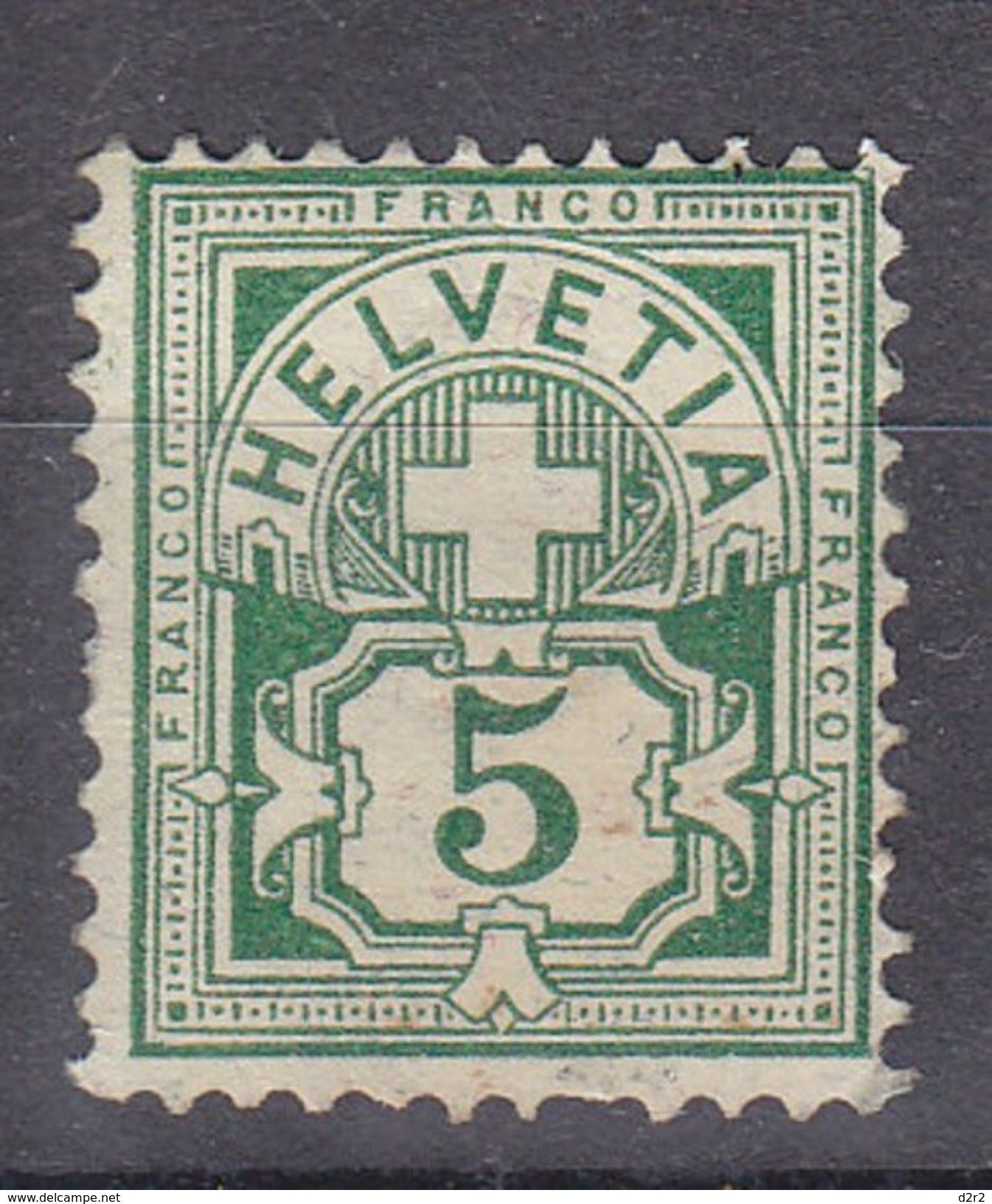 65B** - TYPE CHIFFRE - 1 DENT COURTE - COTE 30.-- CHF - Unused Stamps
