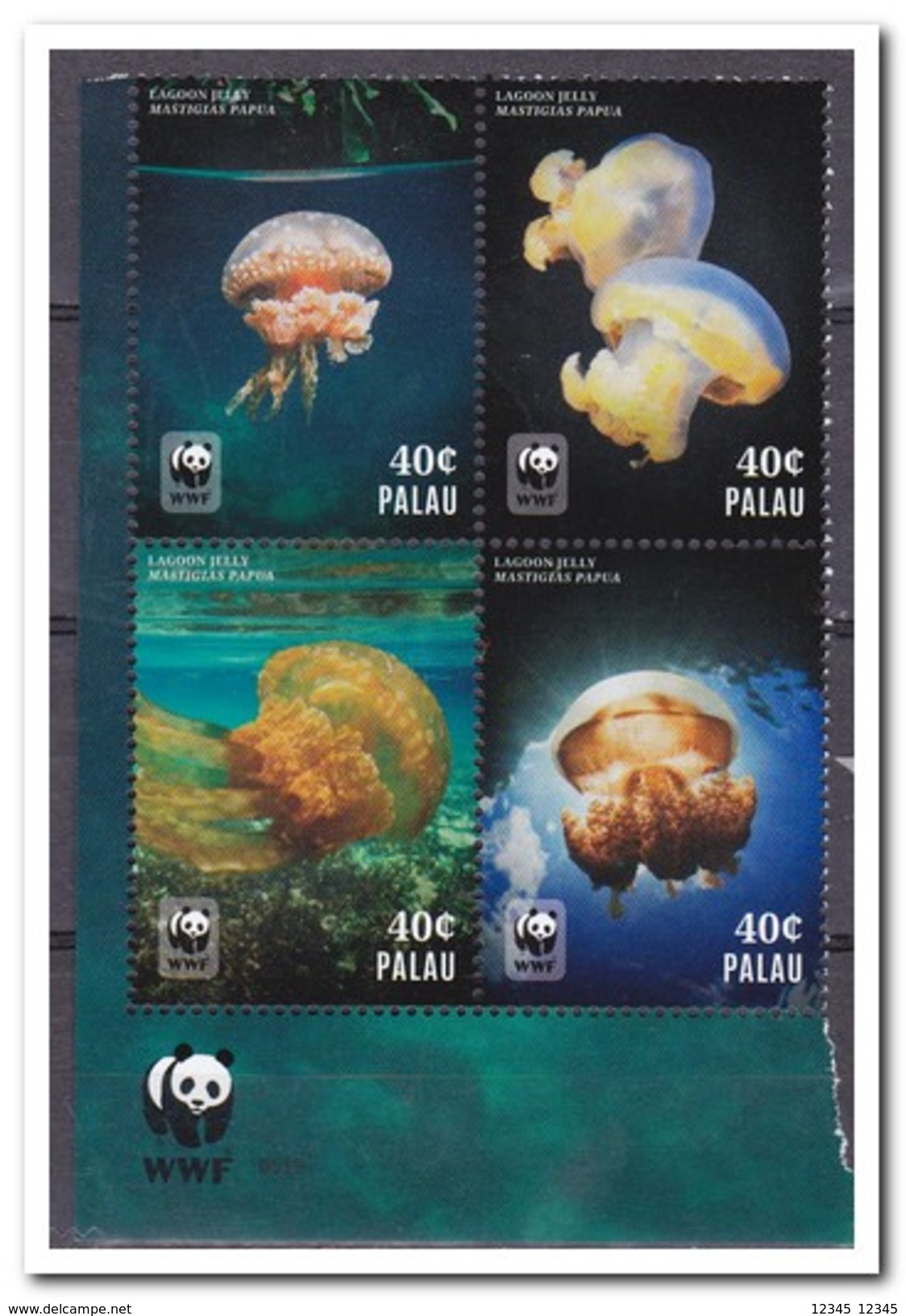 Palau 2014, Postfris MNH, WWF, Lagoon Jelly - Palau