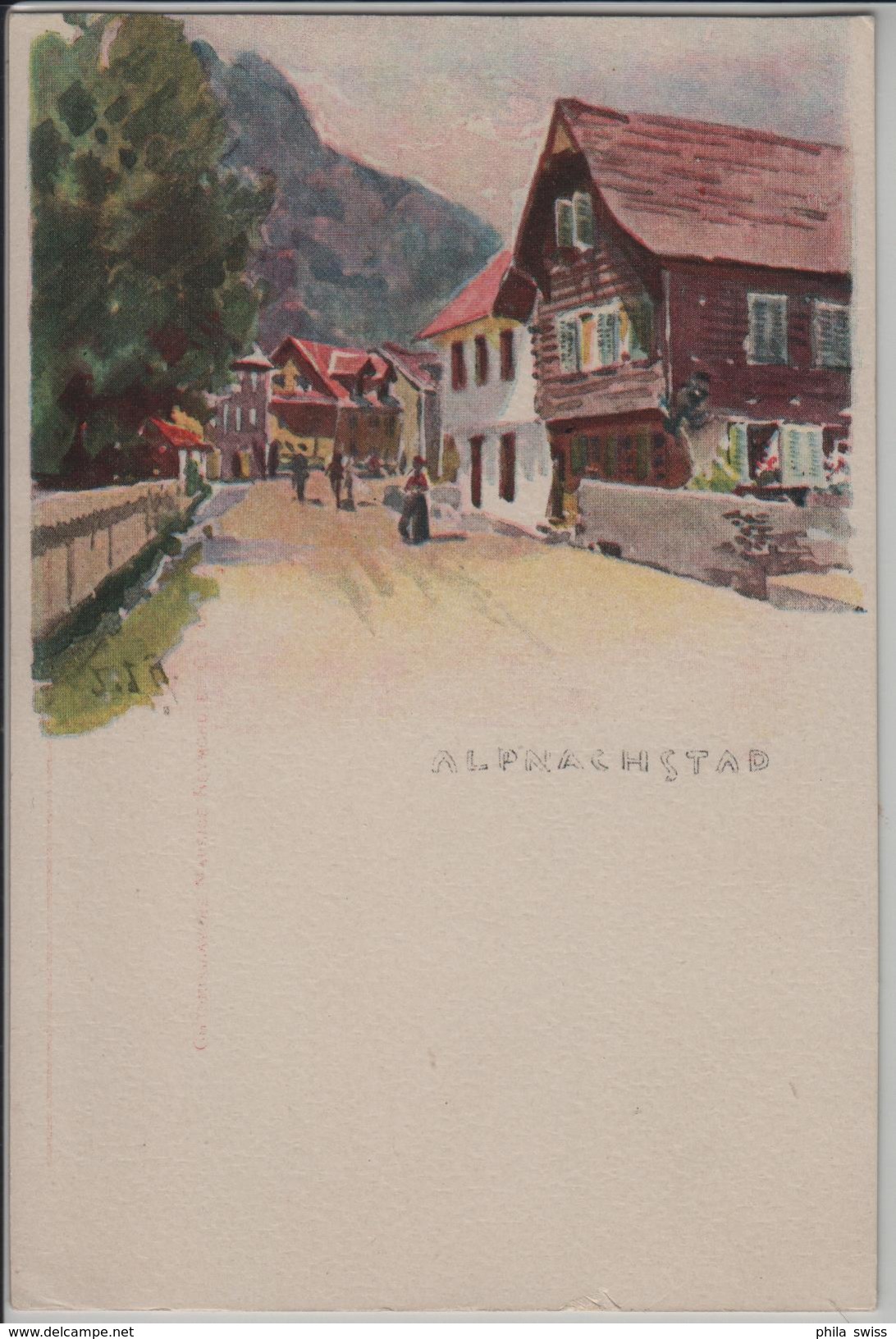 Alpnachstad - Künstlerkarte - Andere & Zonder Classificatie