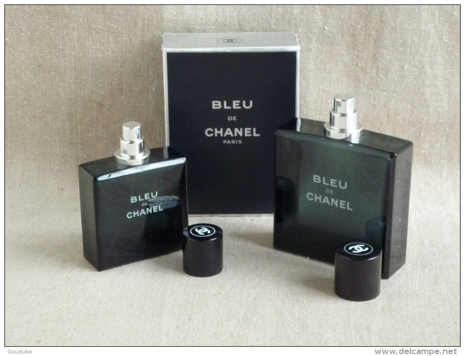 Bleu De Chanel Lot 2 Flacons Vides 100ml Avec Boîte 50ml Sans. Voir Photos. - Frascos (vacíos)