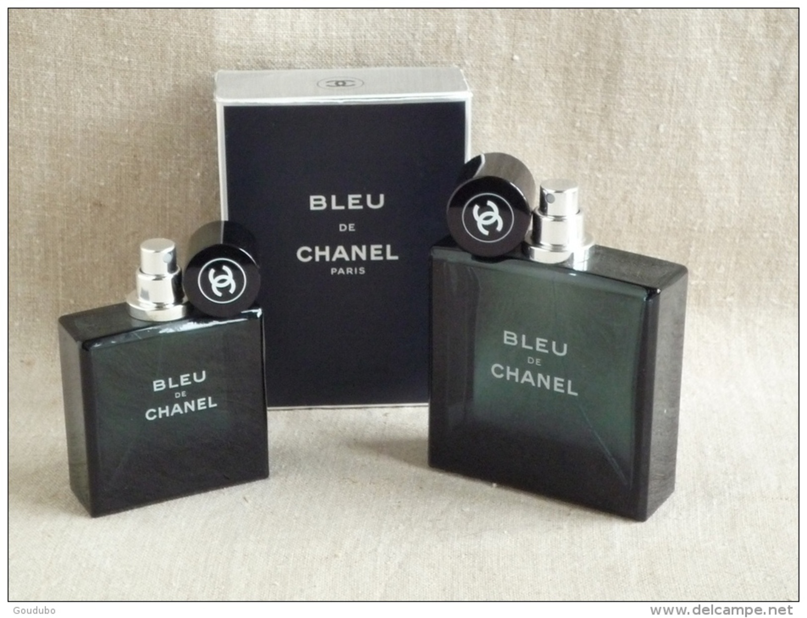 Bleu De Chanel Lot 2 Flacons Vides 100ml Avec Boîte 50ml Sans. Voir Photos. - Frascos (vacíos)