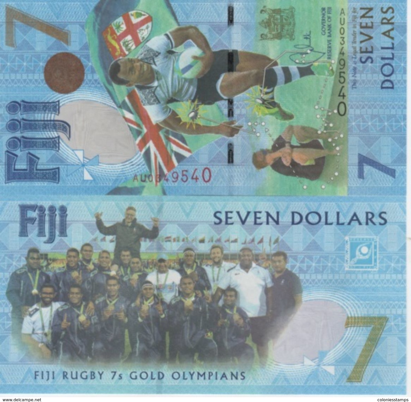 (B0109) FIJI, 2017. 7 Dollars. Commemorative Issue. P-New. UNC - Fidschi