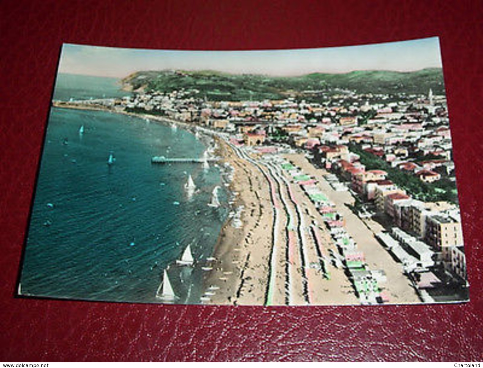 Cartolina Cattolica - Panorama Dall' Aereo 1956 - Rimini