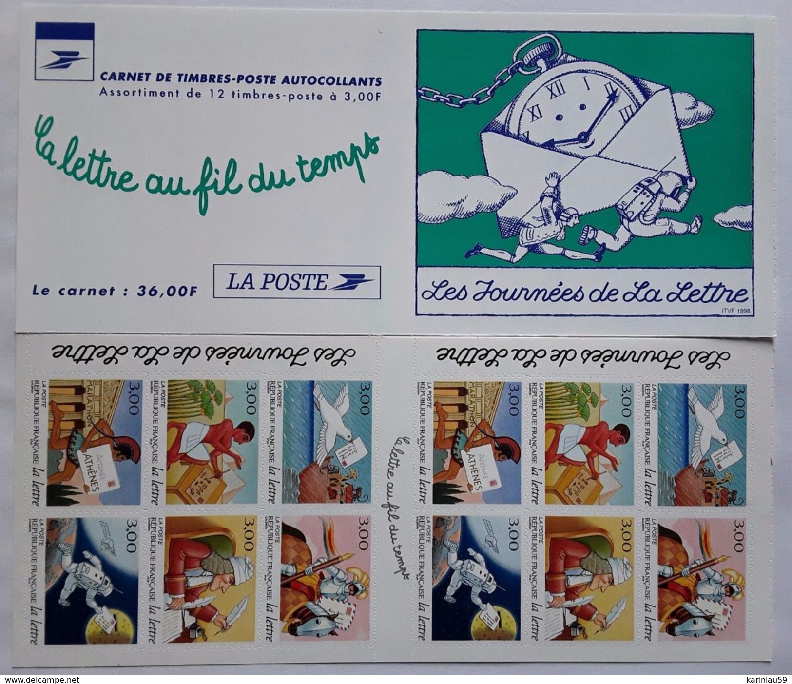 FR 1998 - BC3161A - Les Journées De La Lettre. La Lettre Au Fil Du Temps Neuf** - Commemoratives