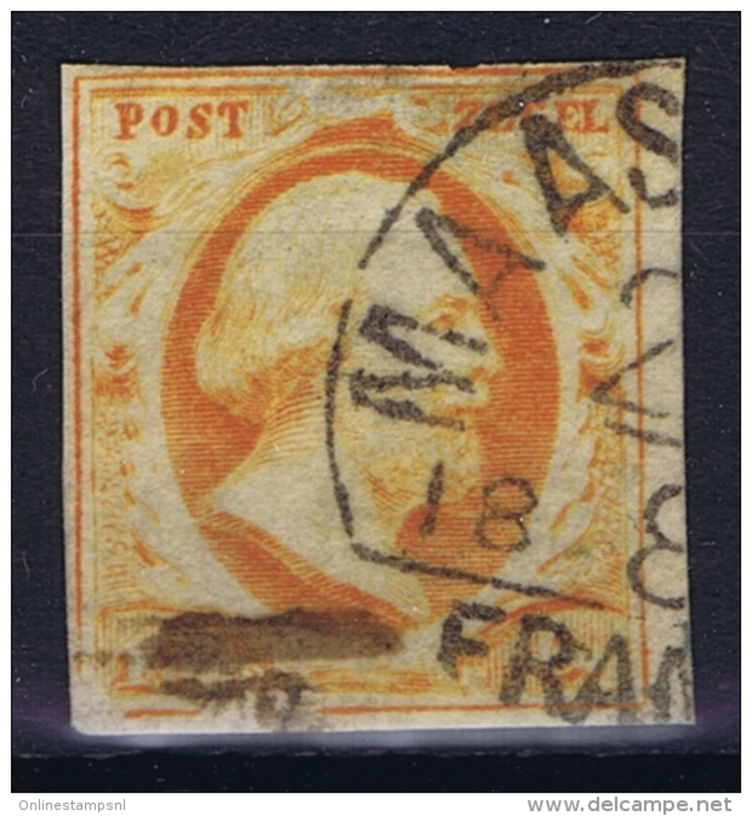 Netherlands: 1852 NVPH Nr 3 Used - Oblitérés