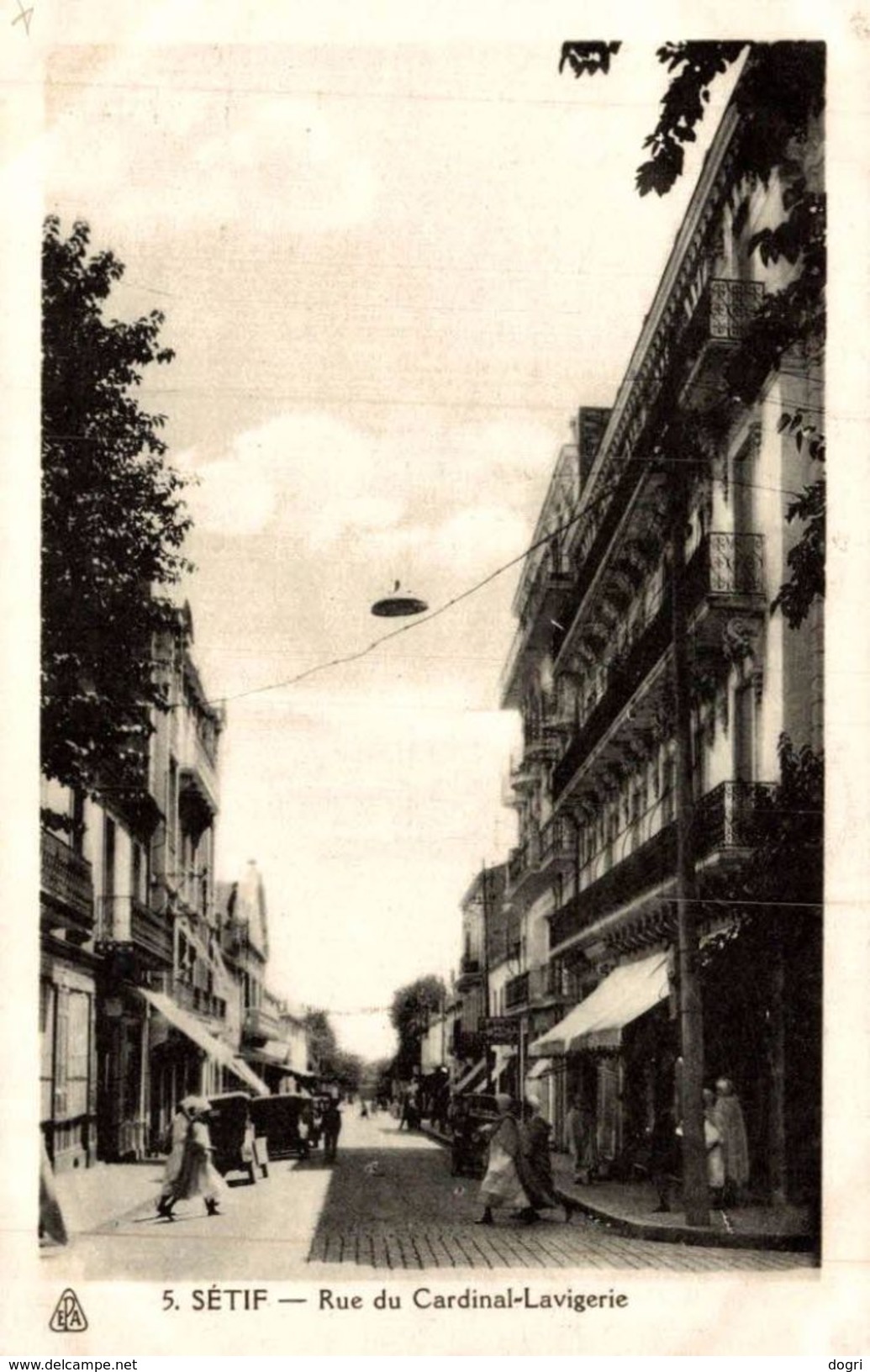 Sètif - Rue Du Cardinal-Lavigerie - 9x14 Cm. - 2 Photos - Sétif