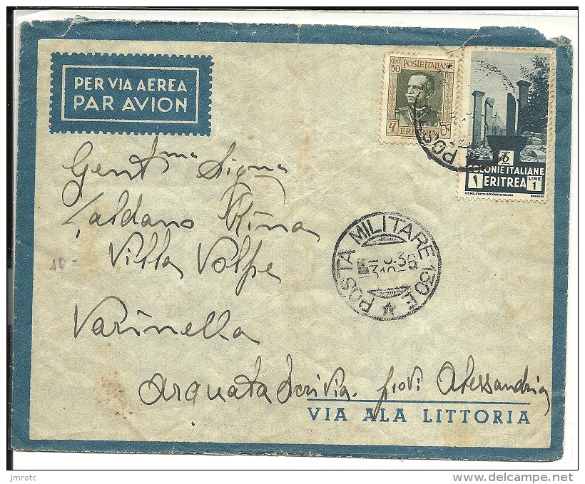 ERITREA , Colonie Italienne 1936 , Poste Militaire N° 130 E (1) - Erythrée