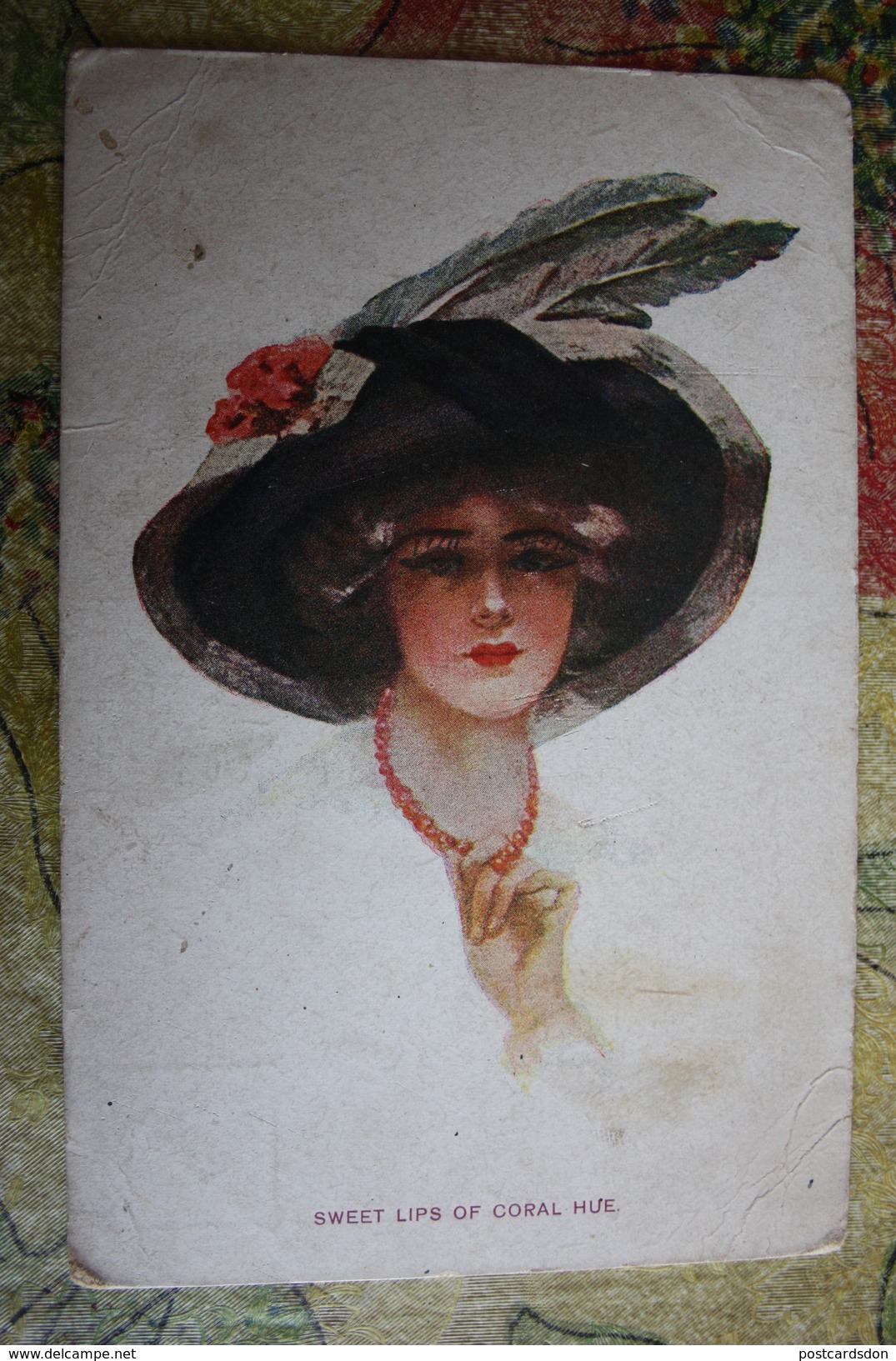 ART NOUVEAU - Woman  - Old Fashion  -   Sweet Lips Of Coral Hue By Philip BOILEAU - Boileau, Philip