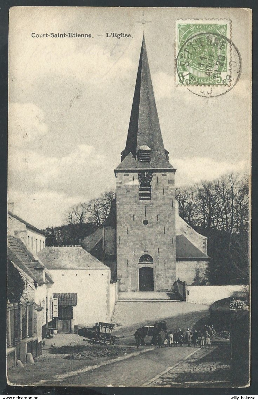 +++ CPA - COURT SAINT ETIENNE - L'Eglise - Carte Animée  // - Court-Saint-Etienne