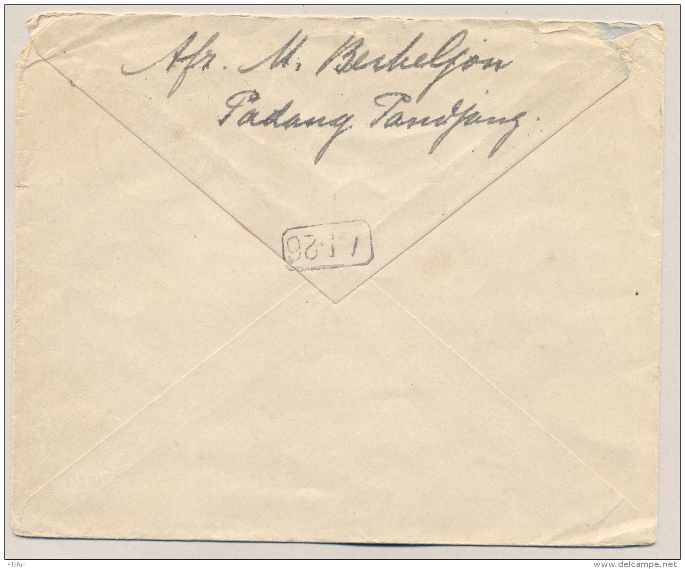 Nederlands Indië - 1922 - 17,5 Cent Wilhelmina, Envelop G34 + 2,5 Cent Cijfer Van KB PADANGPANDJANG Naar Den Haag / NL - Niederländisch-Indien