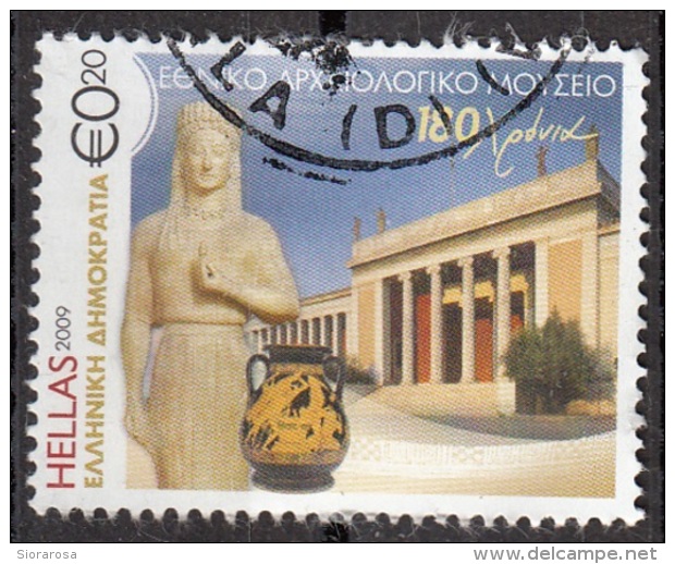 2386 Grecia 2009 180th Anniv. Museo Archeologico Di Atene Used Greece Hellas - Archeologia