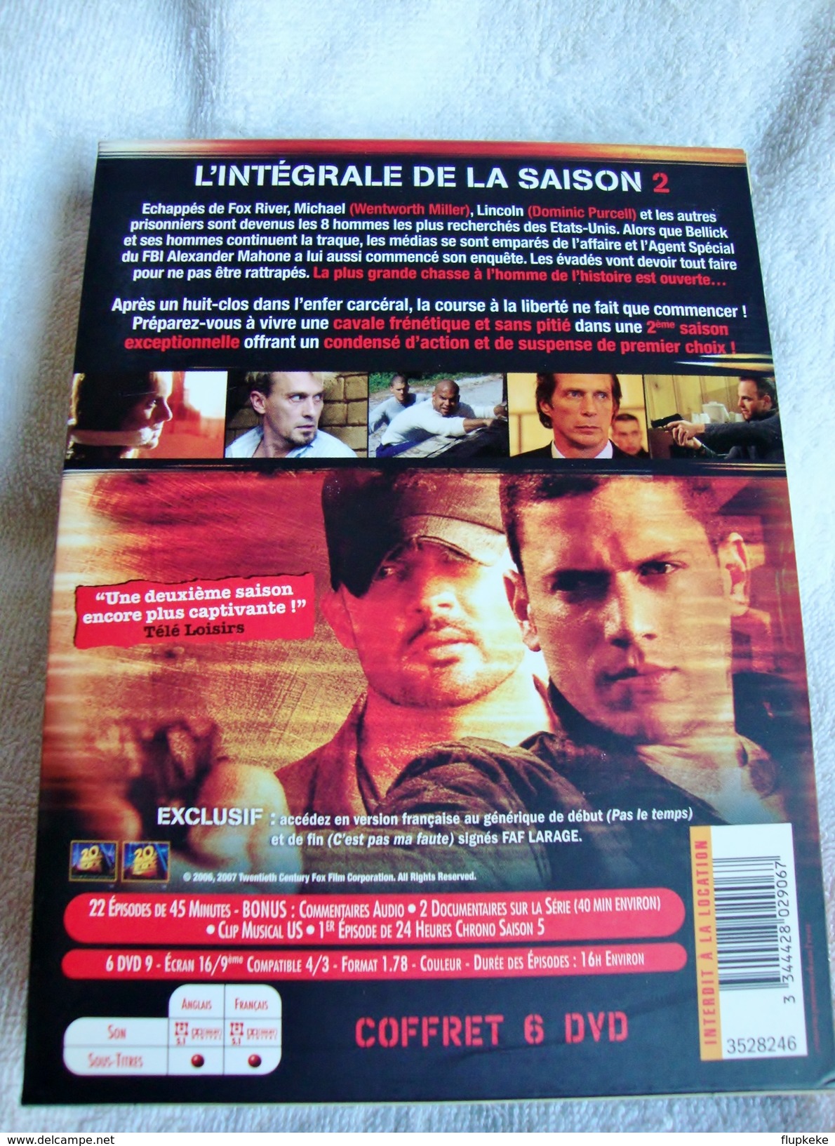 Dvd Zone 2  Prison Break Saison 2 (2006) Vf+Vostfr - TV-Reeksen En Programma's