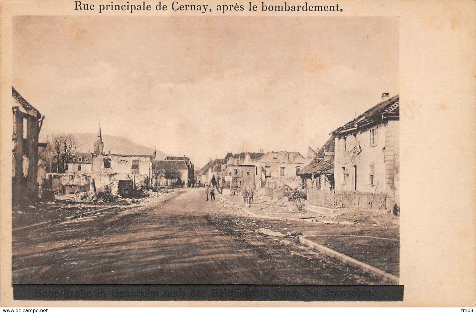 Cernay Carte Allemande - Cernay