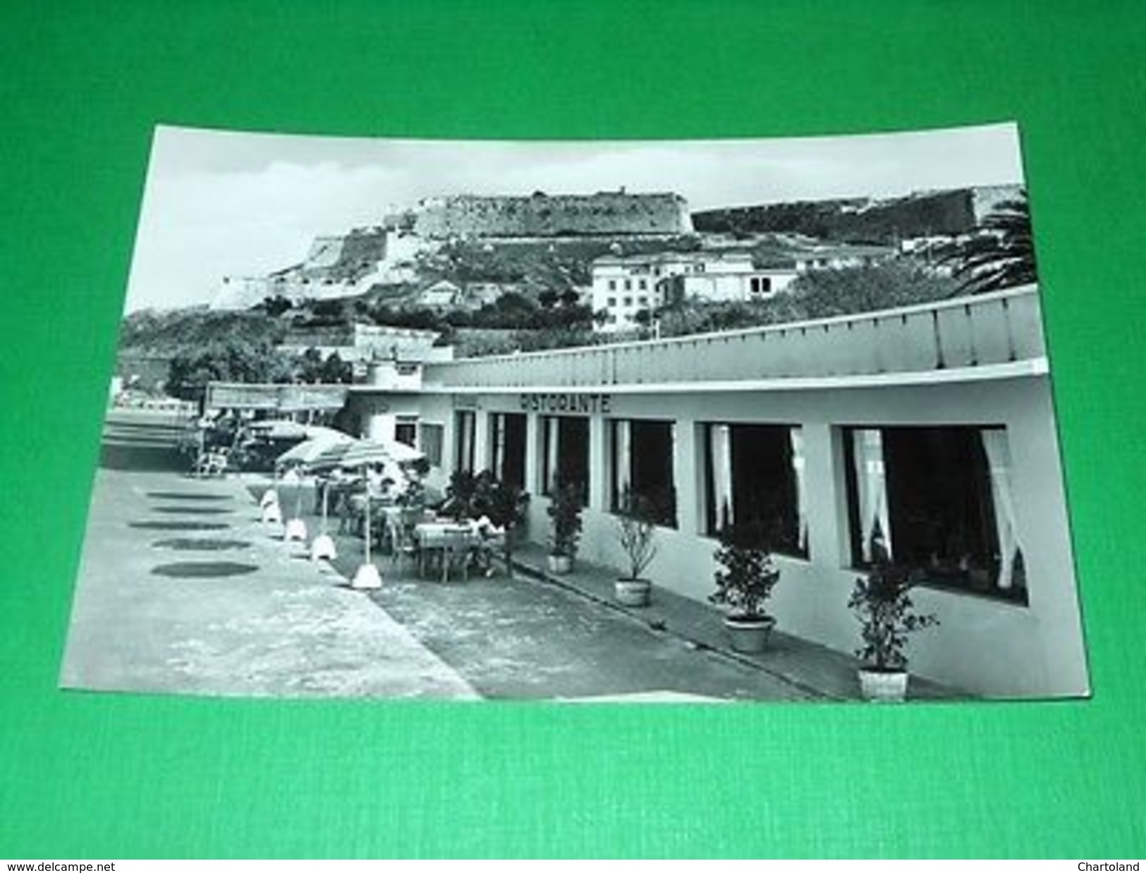 Cartolina Isola D' Elba - Portoferraio - Ristorante Le Sirene 1955 Ca - Livorno