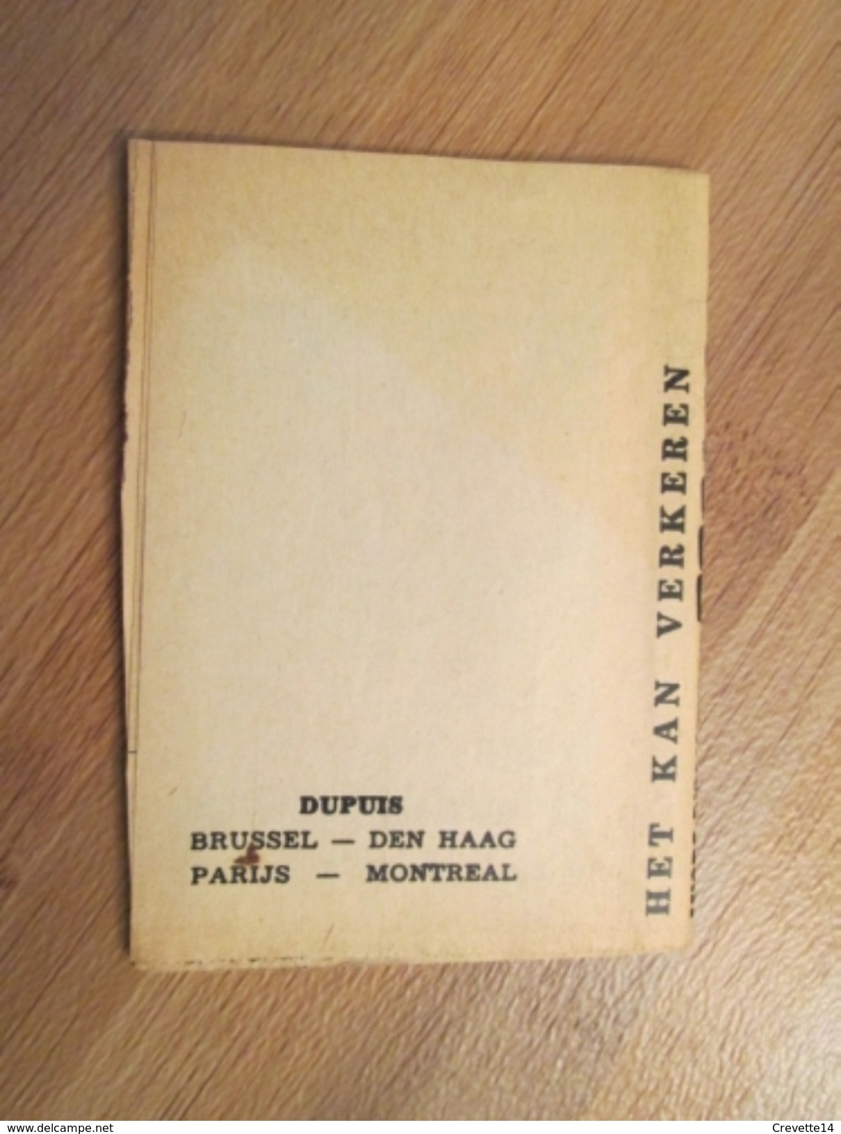 Rare MINI-RECIT SPIROU Années 60/70 En Hollandais N°??? HET KAN VERKEREN , Monté Mais PAS Par Mes Soins - Autres & Non Classés