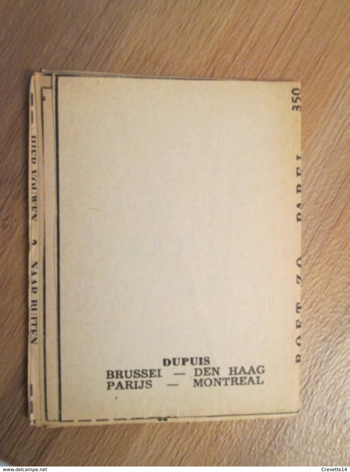 Rare MINI-RECIT SPIROU Années 60/70 En Hollandais N°??? ROET ZO, PAREL  , Monté Mais PAS Par Mes Soins - Autres & Non Classés