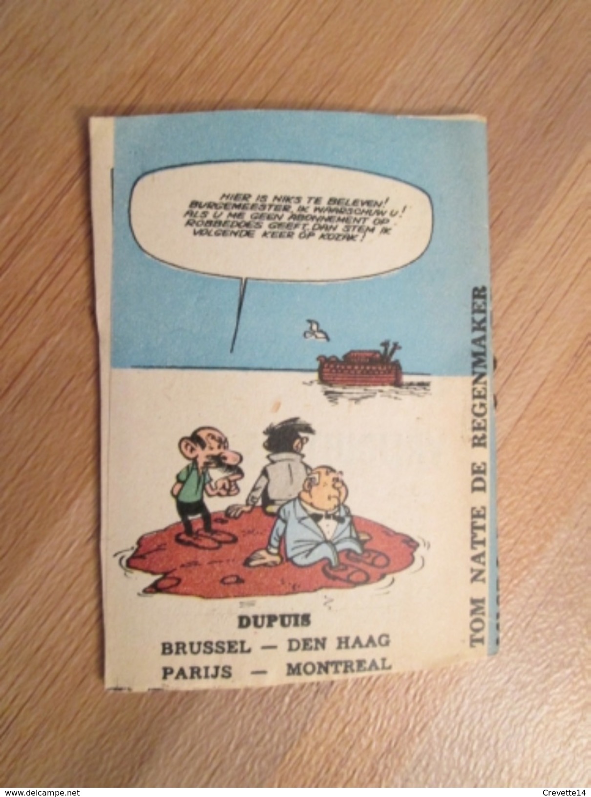 Rare MINI-RECIT SPIROU Années 60/70 En Hollandais N°??? TOM NATTE DE REGENMAKER  , Monté Mais PAS Par Mes Soins - Andere & Zonder Classificatie