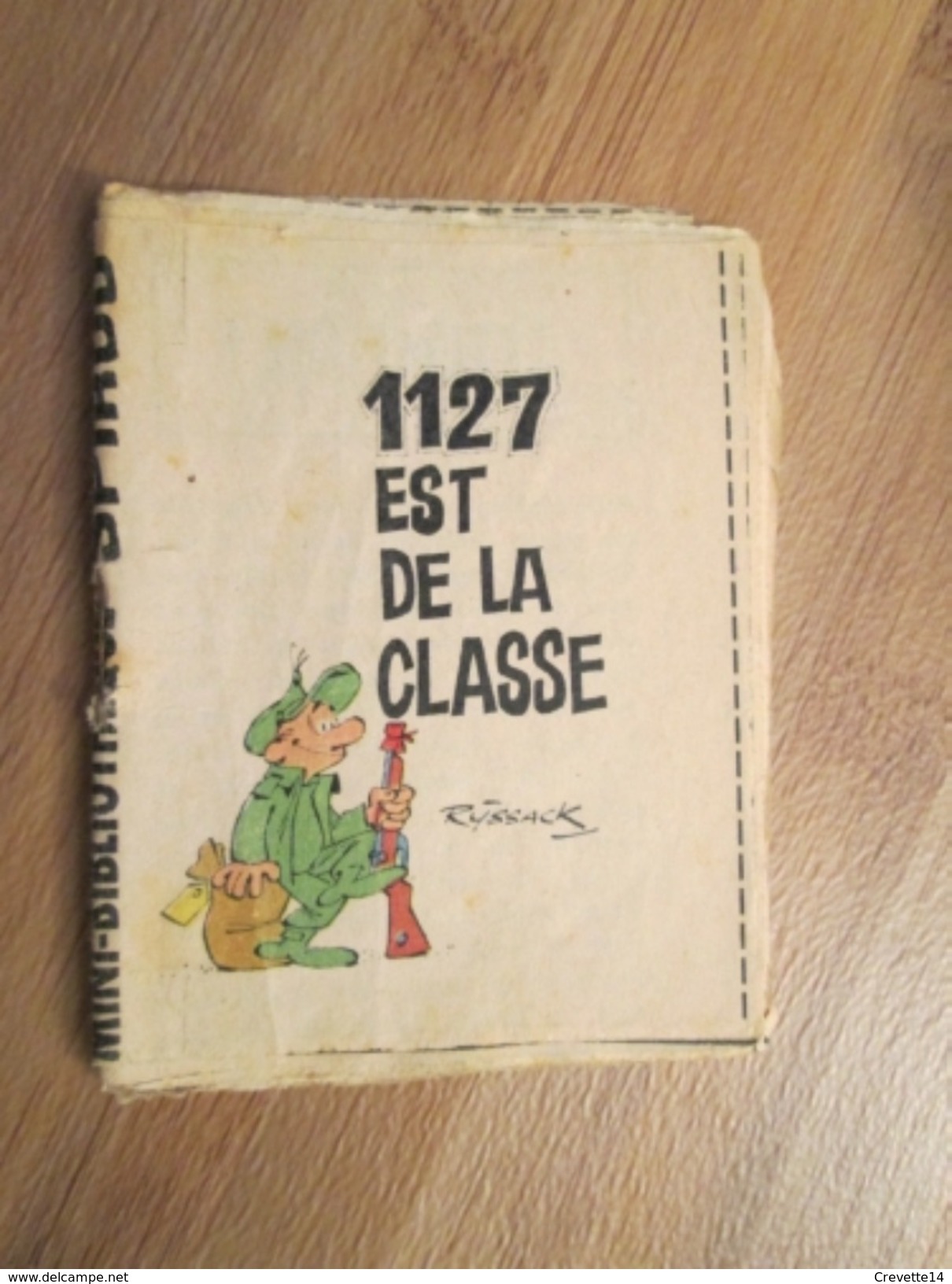 Rare MINI-RECIT SPIROU Années 60/70 N° 351 1127 EST DE LA CLASSE Par RYSSACK  , Monté Mais PAS Par Mes Soins - Spirou Magazine